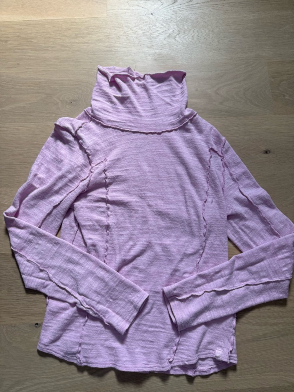 We The Free Pastel Pink Knit Turtleneck